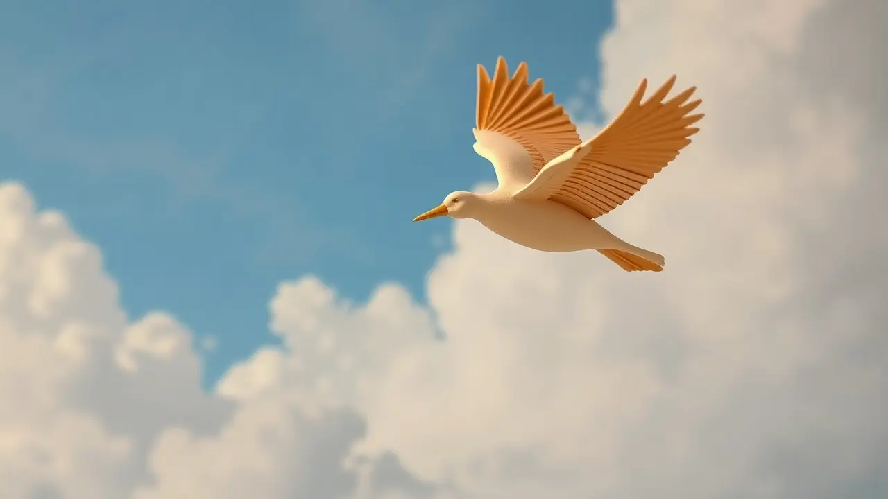 Sonhar com Bumerangue: Descubra o Significado Oculto! Bumerangue voando no céu azul