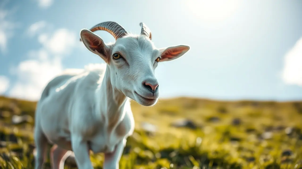 Sonhar com Cabra: Descubra o Significado e as Interpretações! Cabra branca em pasto verde