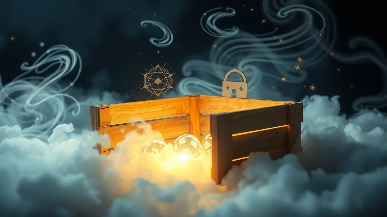 Sonho com caixote iluminado