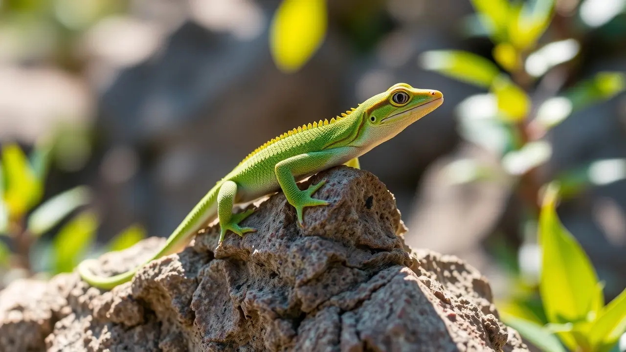 Significado de Sonhar com Calango: Interpretações e Simbolismos Calango verde na natureza