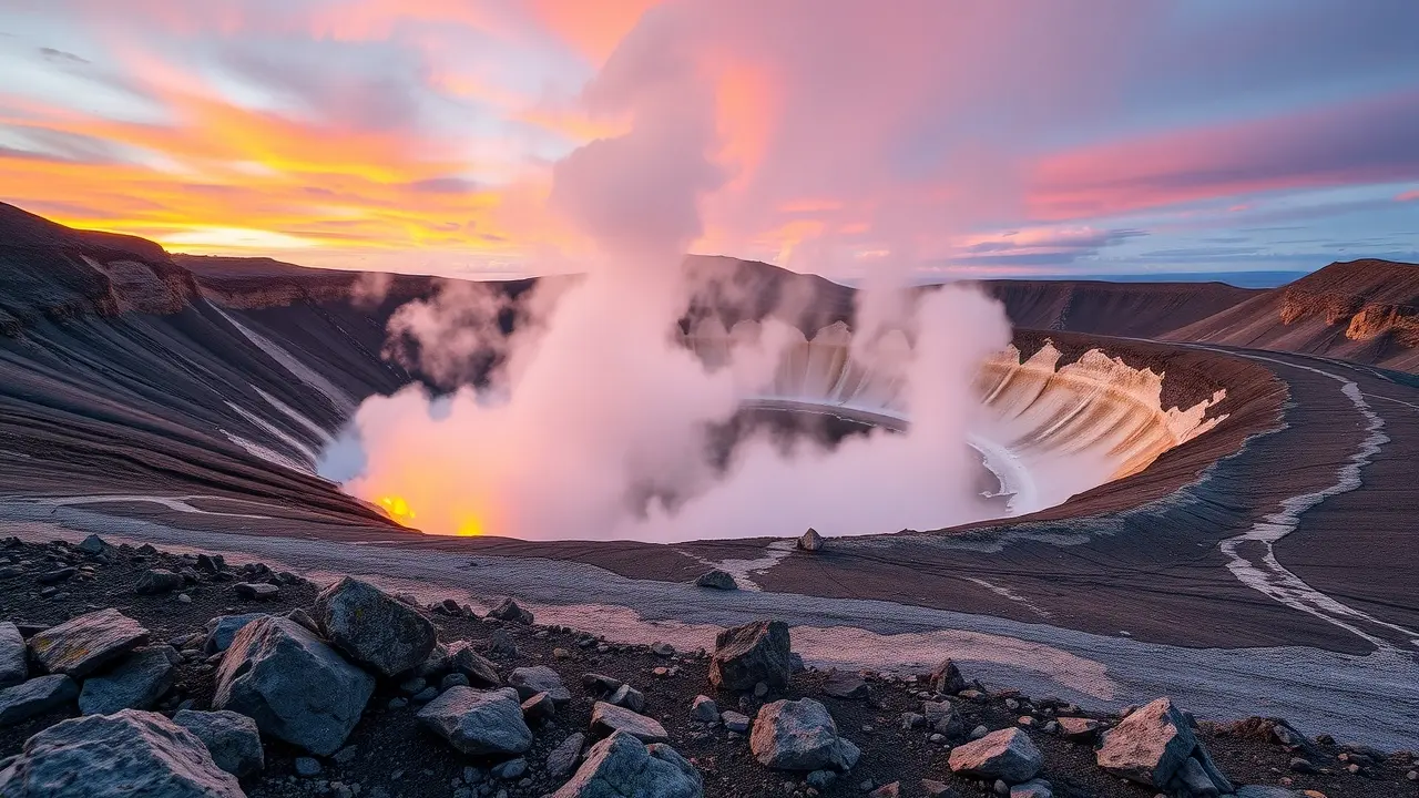 Caldeira vulcânica adormecida