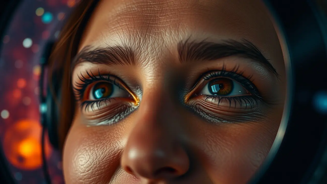 Sonhar com Caleidoscópio: Descubra os Significados Ocultos Pessoa admirando um caleidoscópio