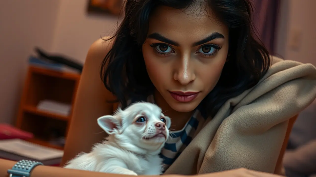 Sonhar com Camundongo: Descubra os Significados Ocultos Mulher observando camundongo branco