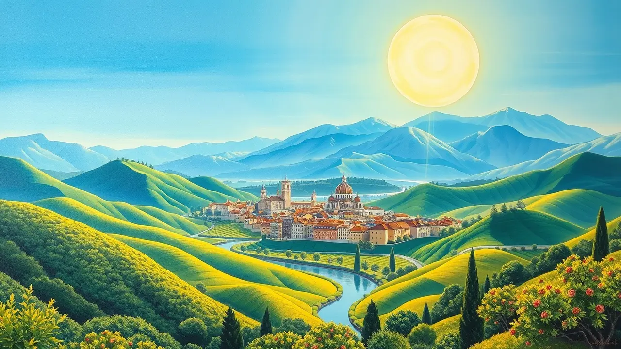 Sonhar com Canaã: Descubra o Significado e a Simbologia Imagem de Canaã, a terra prometida, representando abundância e esperança.