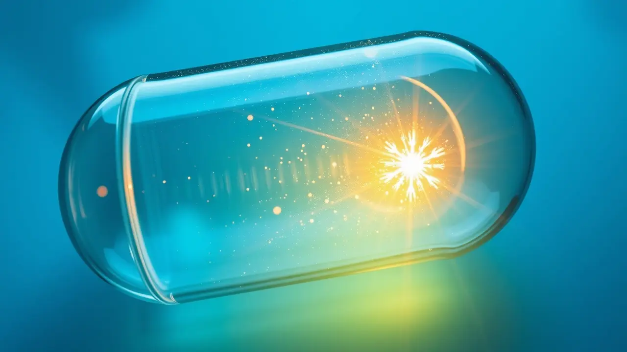 Sonhar com Cápsula: Descubra os Significados e Interpretações Mão segurando cápsula brilhante