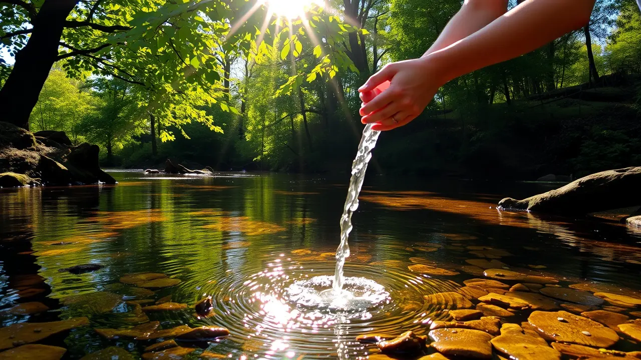 Sonho com captação de água