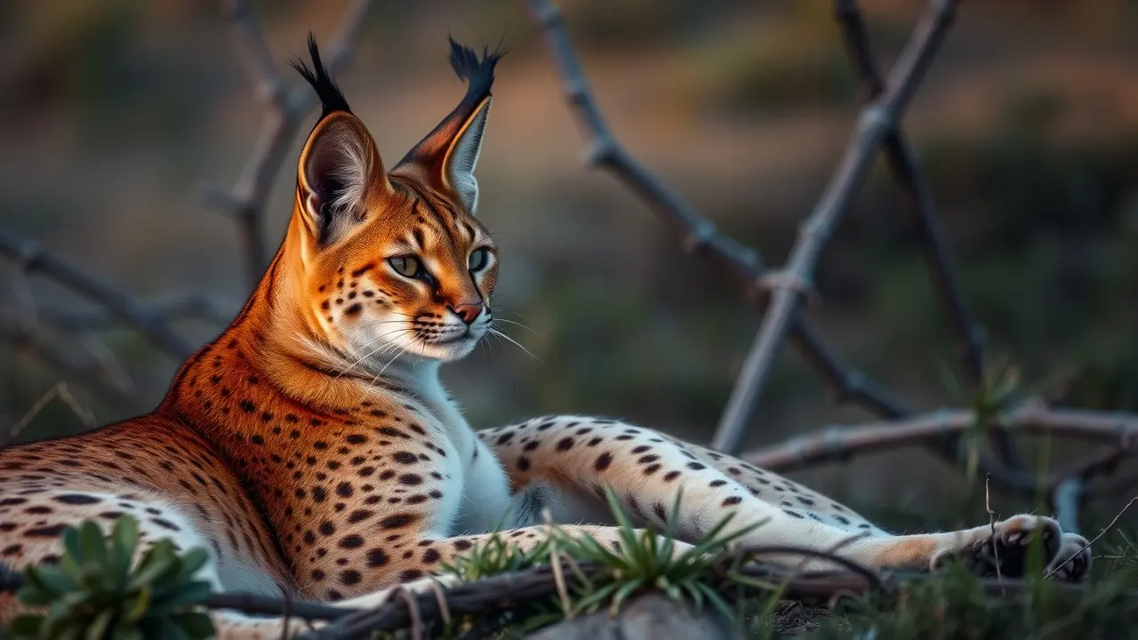 Sonhar com Caracal: Decifre os Mistérios e Significados Ocultos Caracal na savana