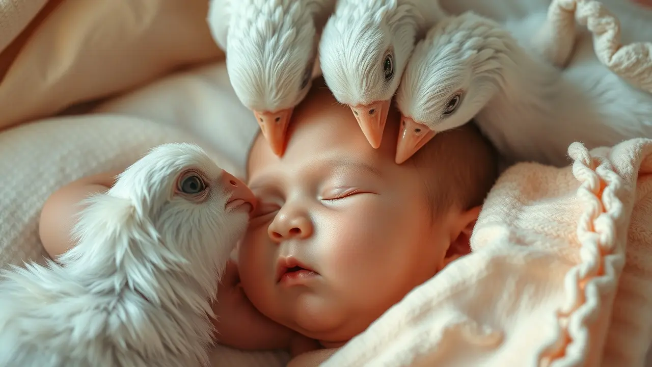 Sonhar com carinho: mãos acariciando rosto adormecido