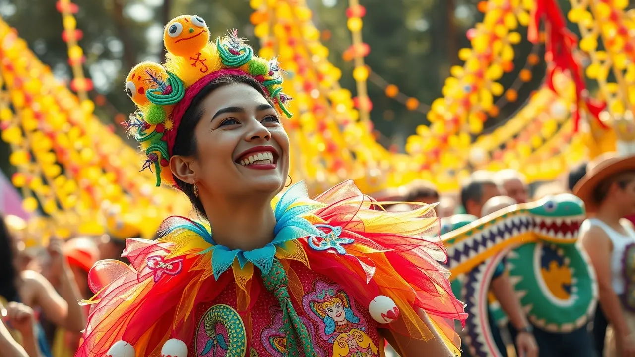 Sonhar com Carnaval: Descubra os Significados e Simbolismos Ocultos Pessoa fantasiada no carnaval sorrindo
