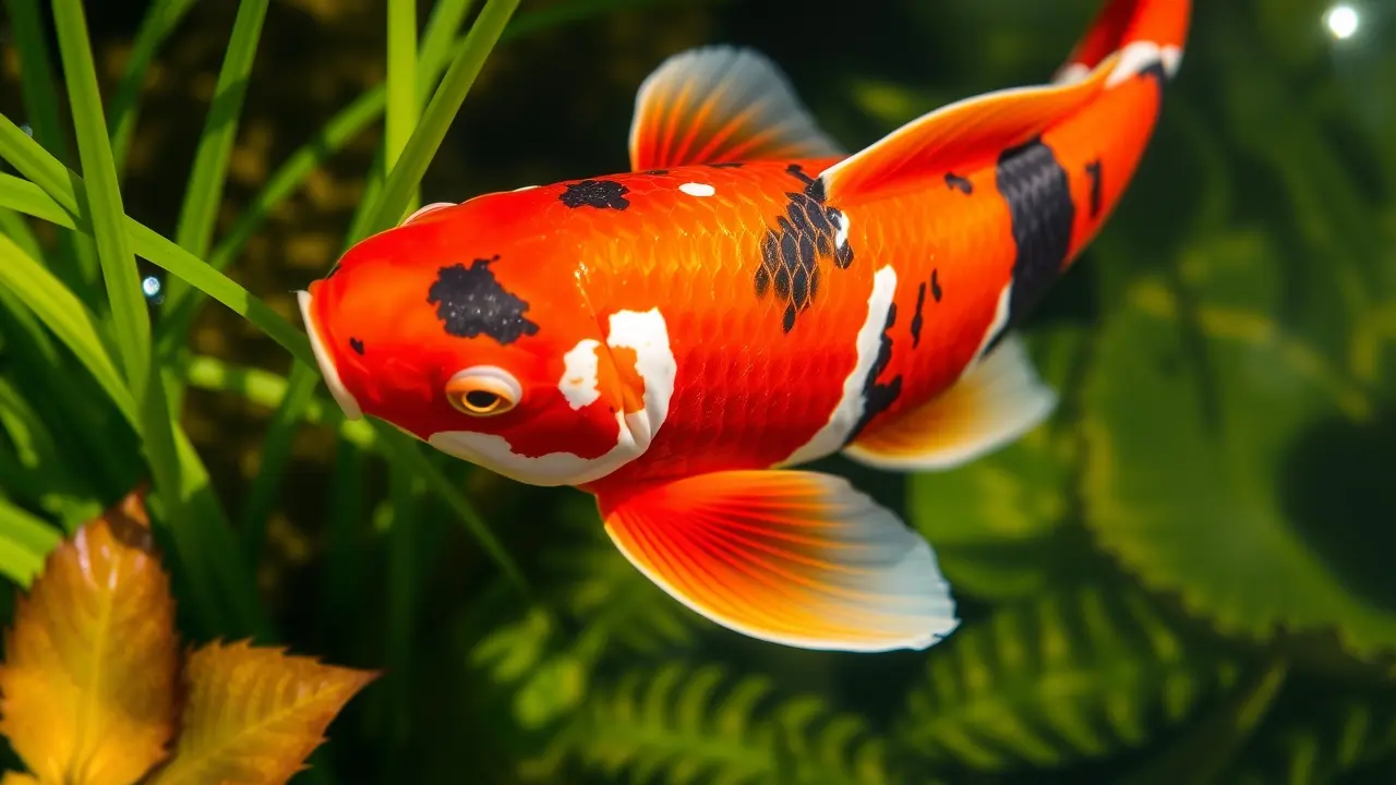 Sonhar com Carpa: Descubra os Significados Ocultos e Simbolismos Carpa Koi nadando em água cristalina