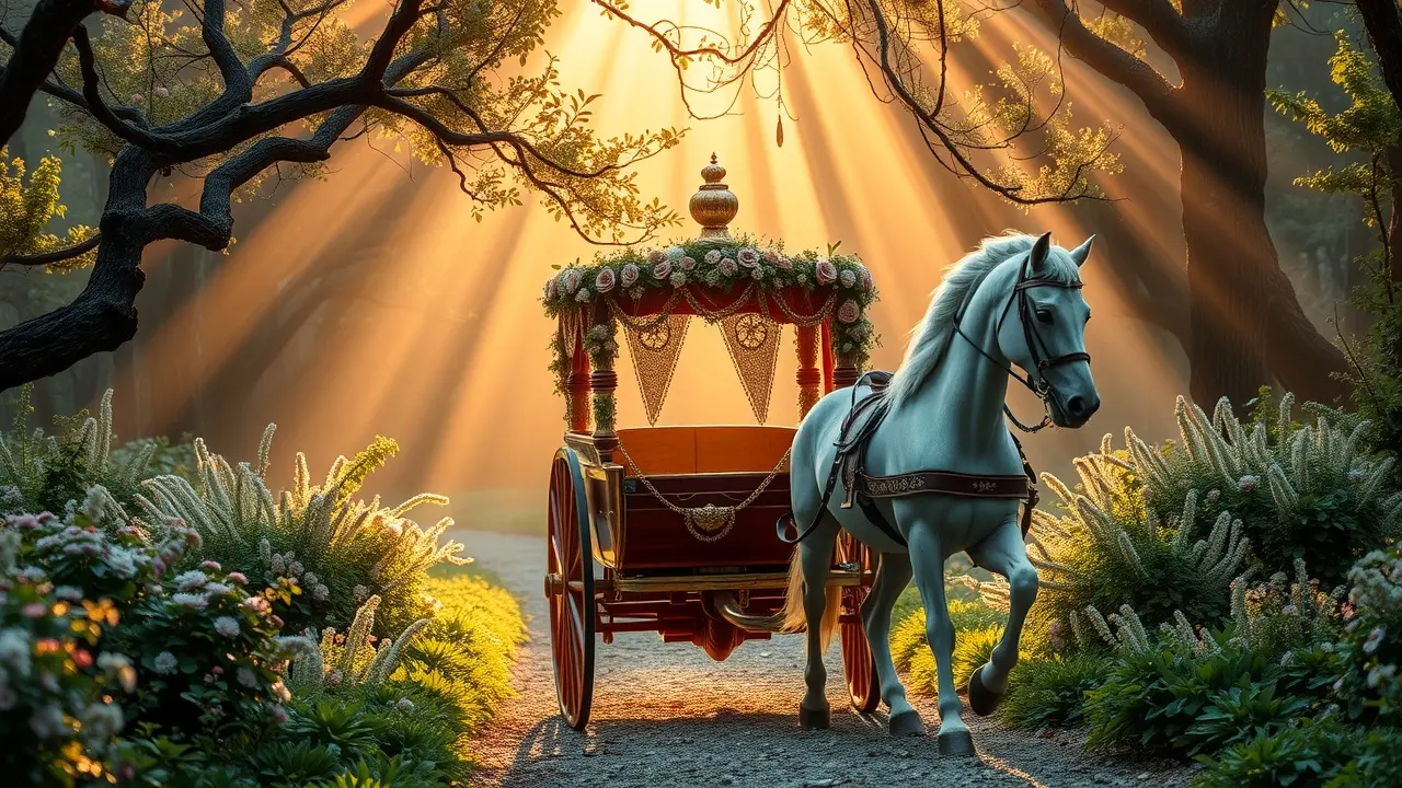 Sonho com carruagem dourada