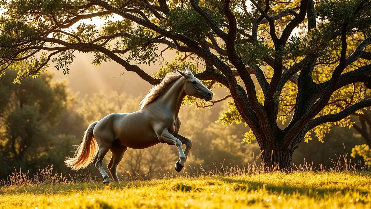 Significado de Sonhar com Carvalho: Interpretações e Simbolismos Carvalho majestoso em floresta ensolarada