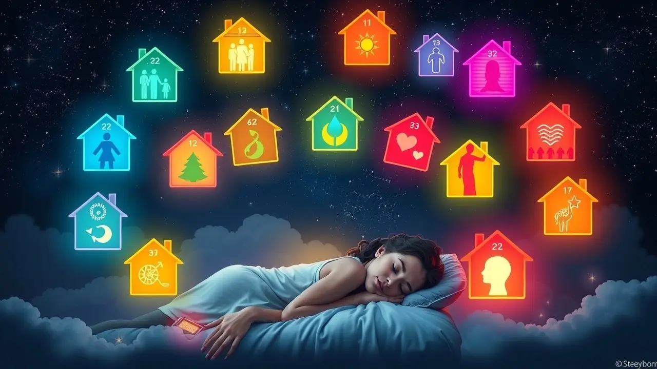 Sonho com casas astrológicas