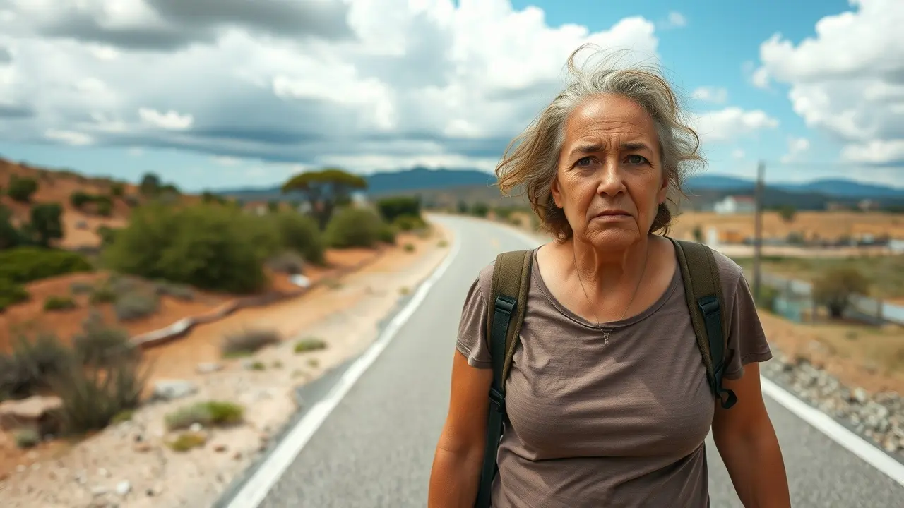 Sonhar com Cascalho: Descubra os Significados Ocultos Pessoa caminhando em estrada de cascalho
