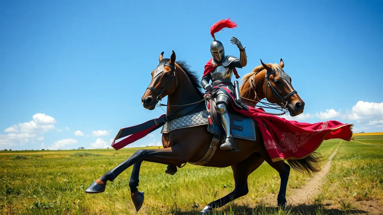Significado de Sonhar com Cavaleiro de Ouros: Decifre a Mensagem! Cavaleiro de Ouros em campo verde