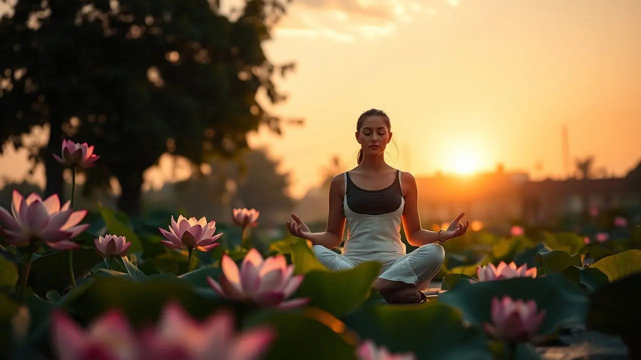 Sonhar com Celibato: Descubra o Significado e as Interpretações Pessoa meditando em jardim ao amanhecer