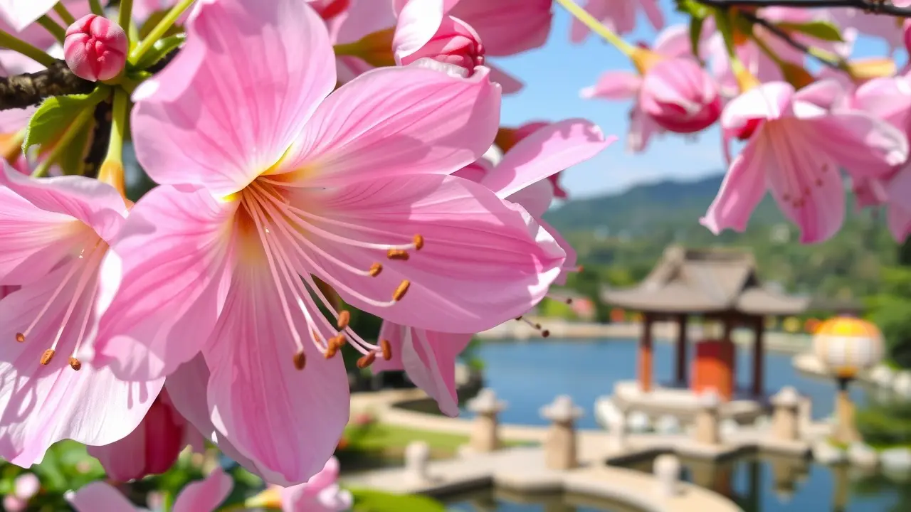 Cerejeira-do-Japão florida