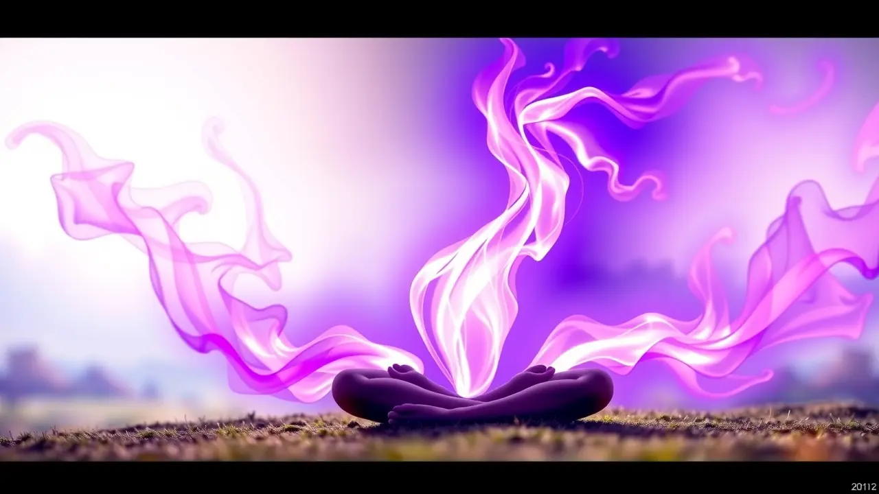 Sonhar com chama violeta