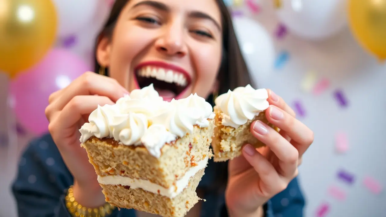 Sonhando com chantilly e bolo
