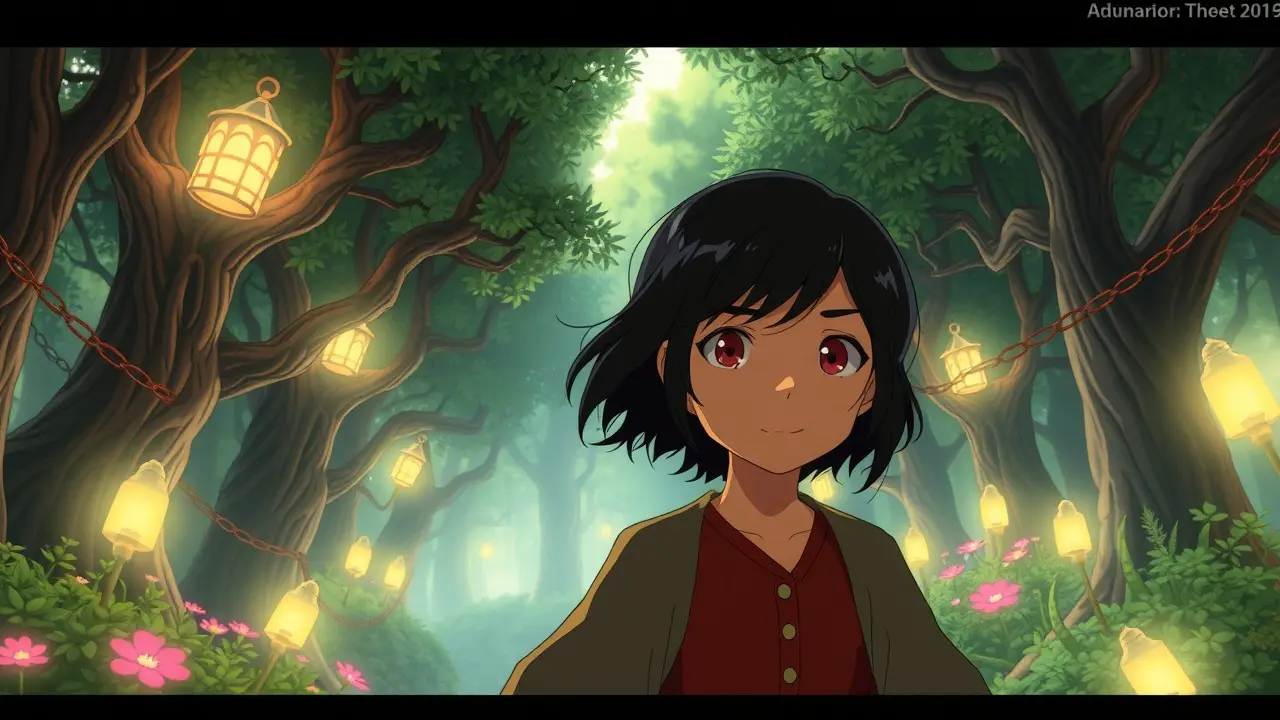 Sonhar com Chihiro: Desvende os Mistérios e Significados! Chihiro em uma floresta mágica