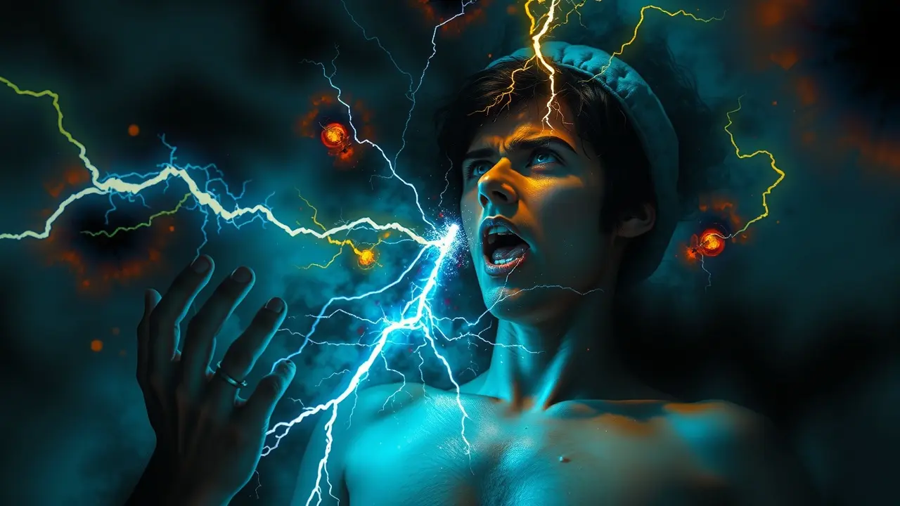 Sonhar com Choque: Descubra o Significado e as Interpretações! Pessoa sendo atingida por um choque elétrico em sonho