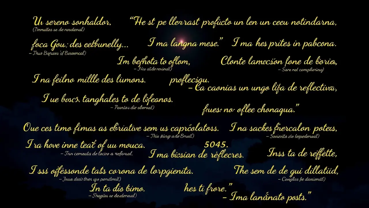 Sonhar com Citação: Descubra os Significados Ocultos Sonhador envolto em citações luminosas