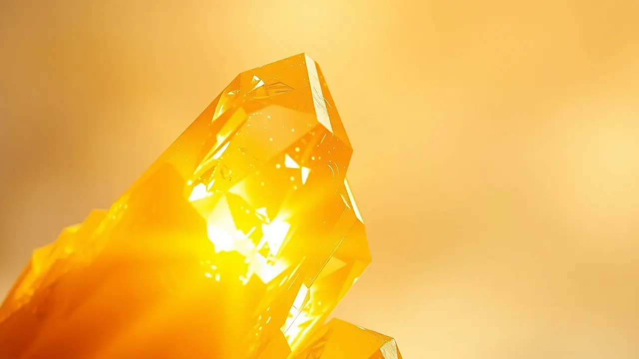 Citrino radiante simbolizando prosperidade