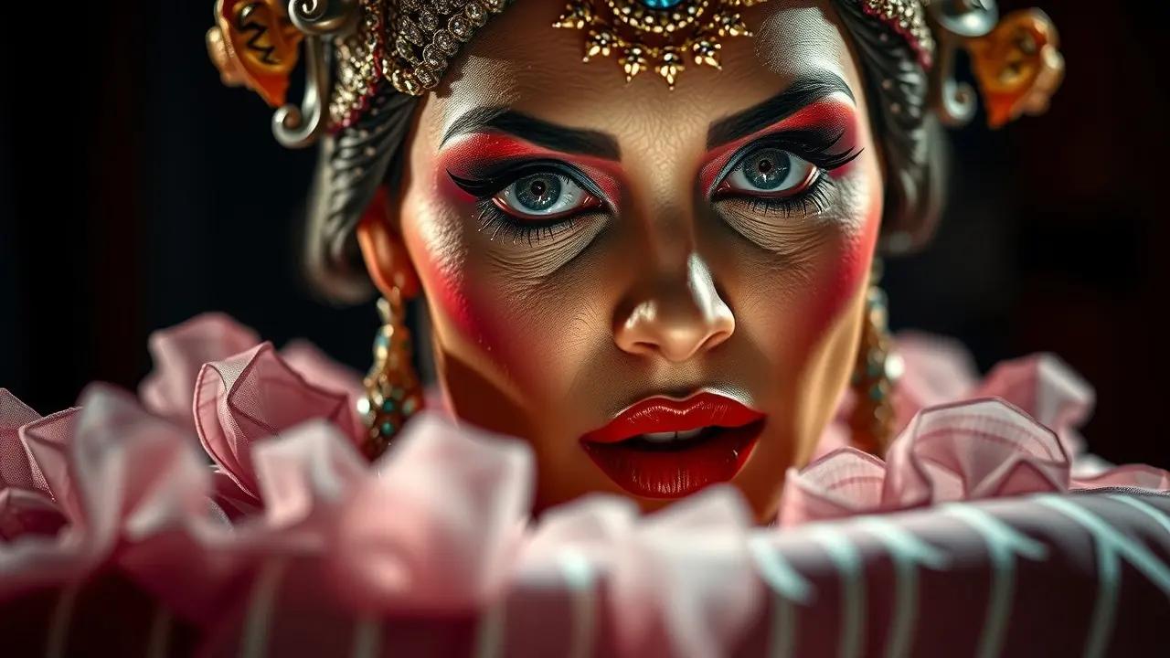 Cleyde Yáconis atuando no teatro.