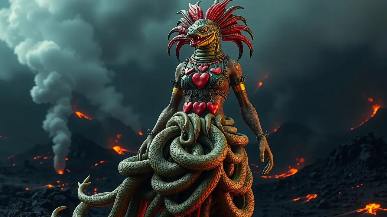 Coatlicue, deusa asteca da terra e fertilidade