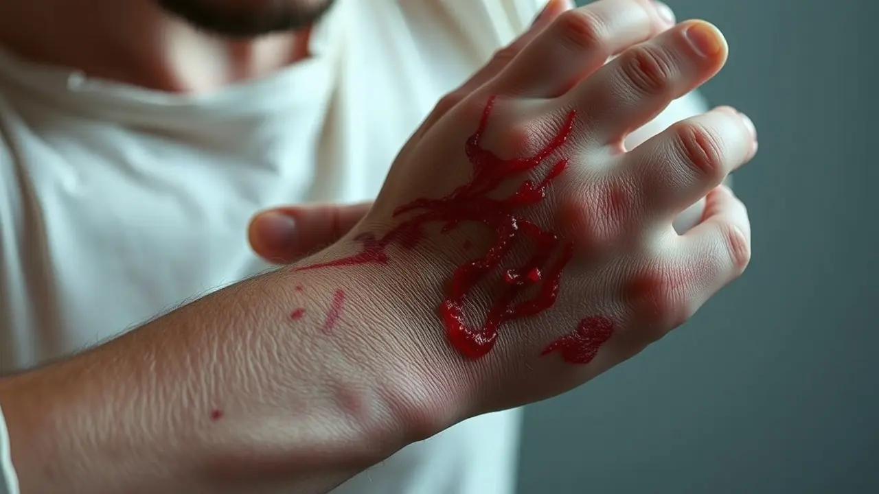 Sonhar com Coceira: Descubra os Significados e Interpretações Pessoa coçando o braço com irritação.