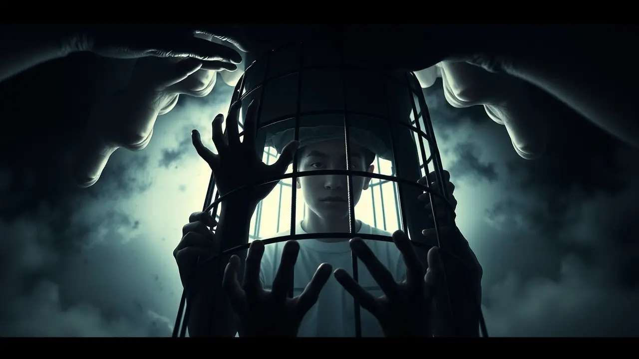 Sonhar com Coerção: Descubra o Significado e as Implicações Pessoa aprisionada em sonho de coerção