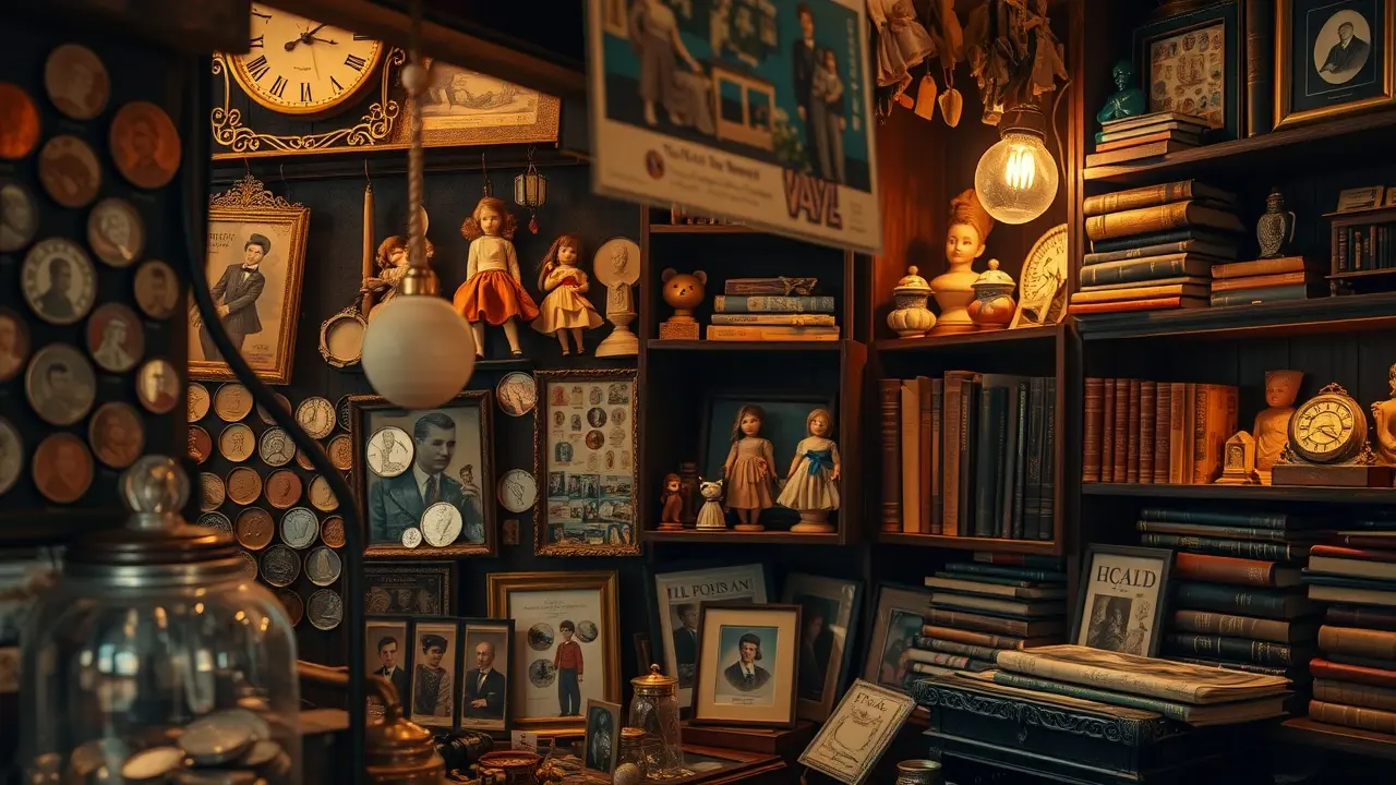 Significado de Sonhar com Coleção: Uma Análise Detalhada Coleção de objetos antigos em loja