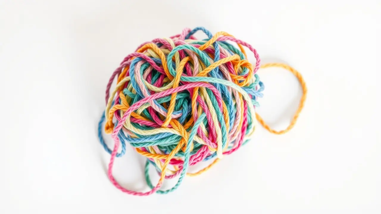 Sonho com complicação: bola de lã emaranhada
