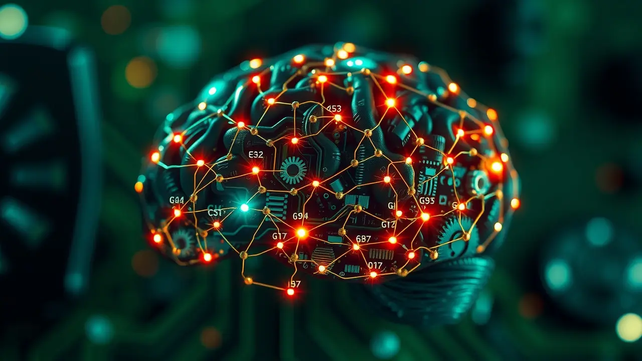 Cérebro feito de circuitos de computador