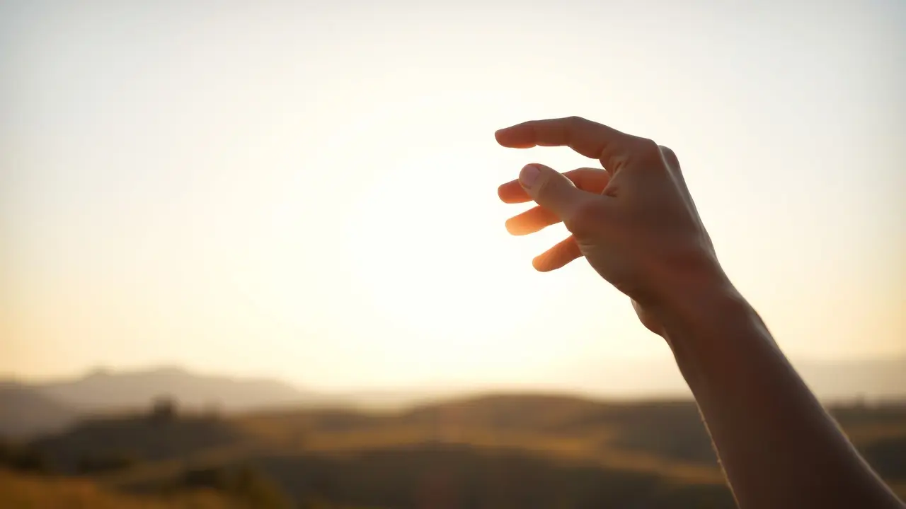 Mãos se reconciliando em sonho