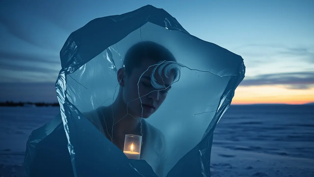 Sonhar com Congelamento: Descubra os Significados e Interpretações Pessoa presa no gelo, emoções reprimidas.