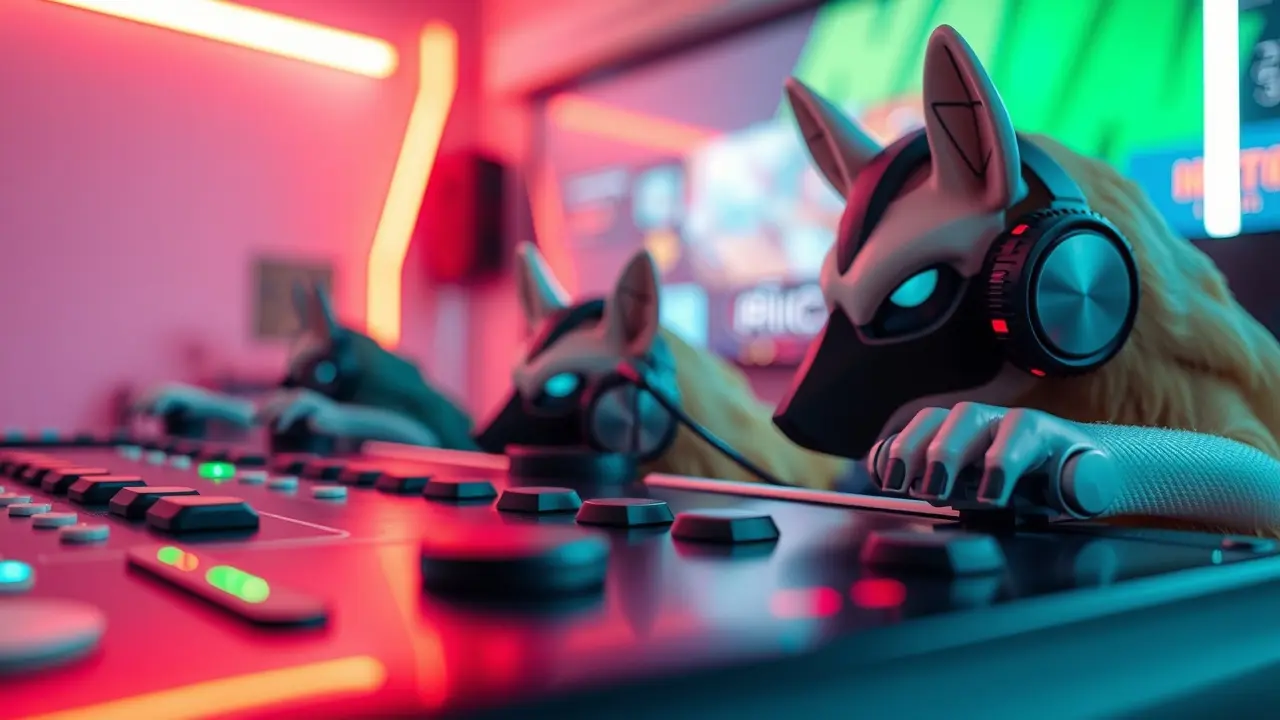 Mãos segurando console de videogame