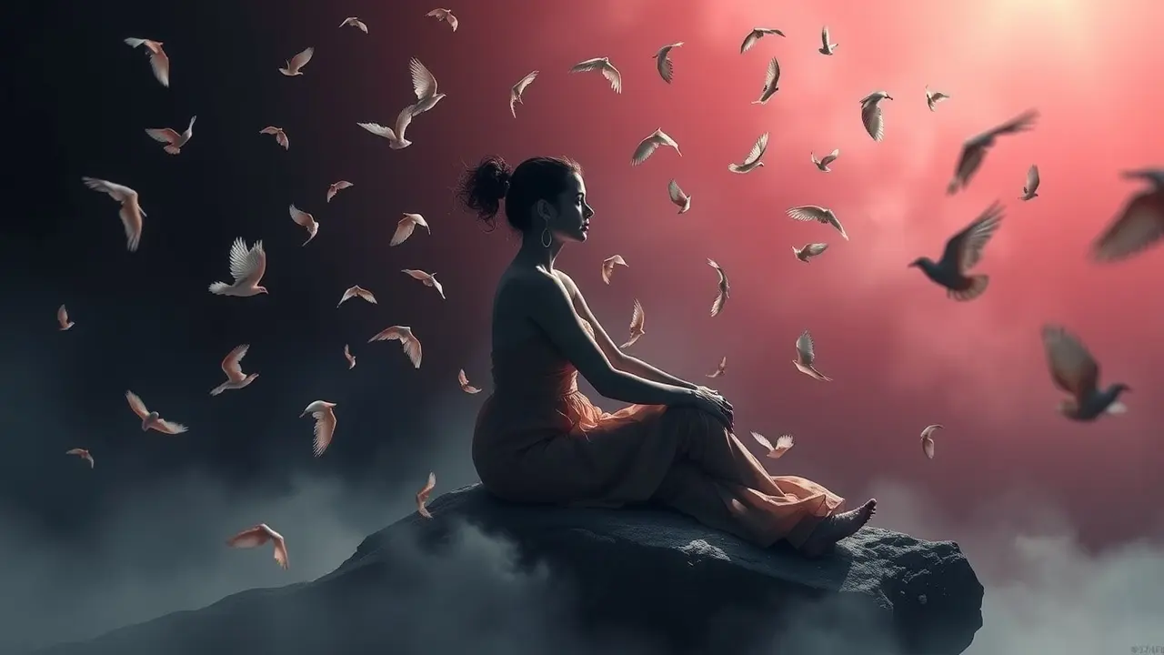 Sonhar com Conversa: Descubra os Significados e Interpretações Ilustração de uma pessoa sonhando com conversa