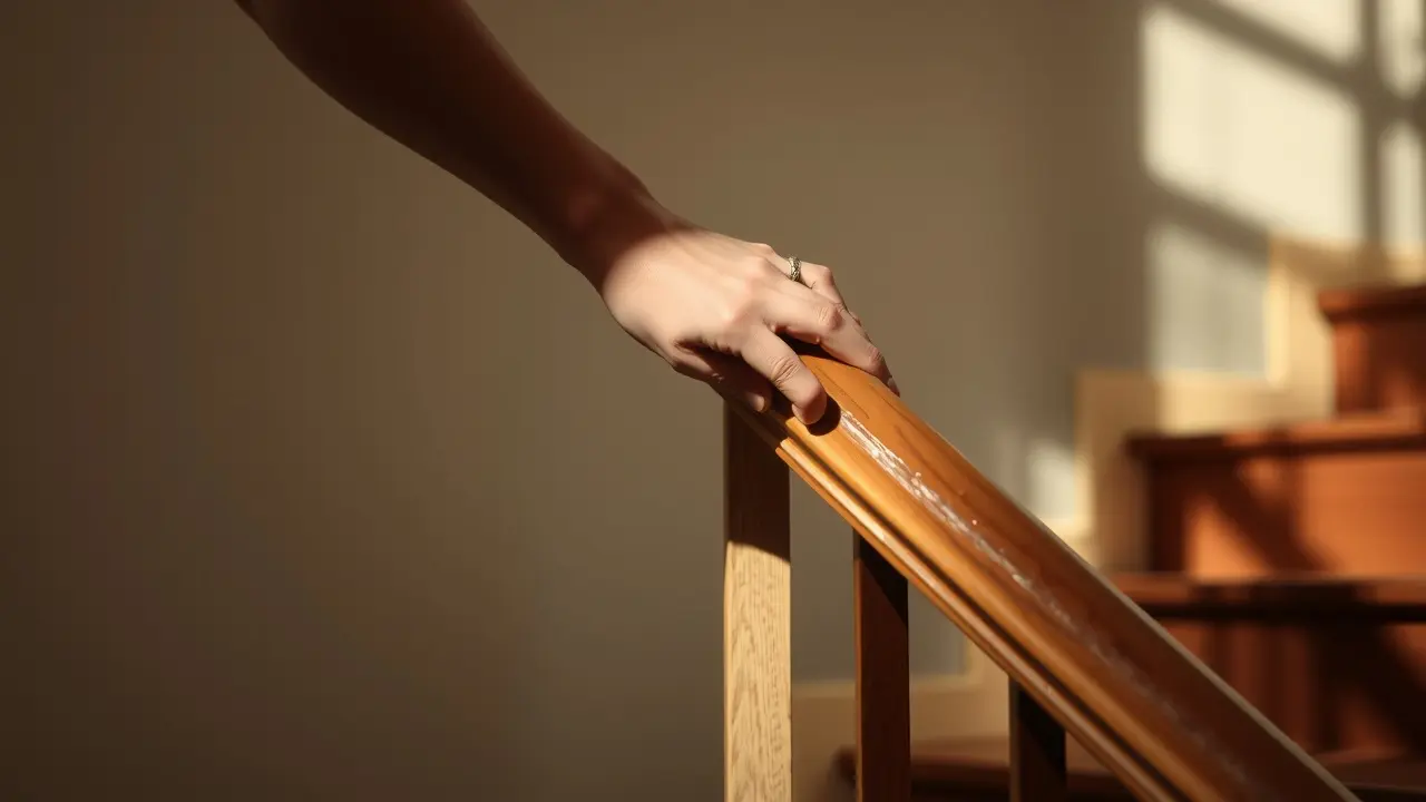 Sonhar com Corrimão: Descubra o Significado e as Interpretações Mão Segurando Corrimão de Madeira