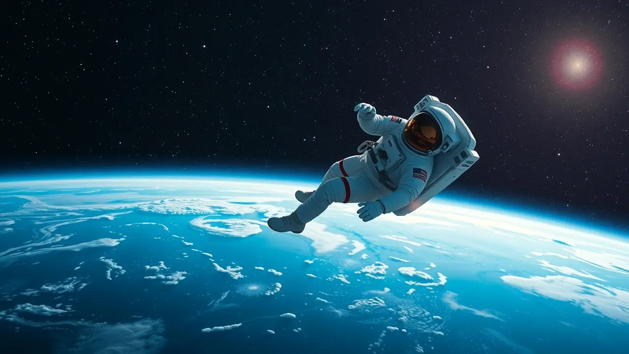 Sonhar com Cosmonauta: Desvende os Significados Ocultos! Cosmonauta flutuando no espaço
