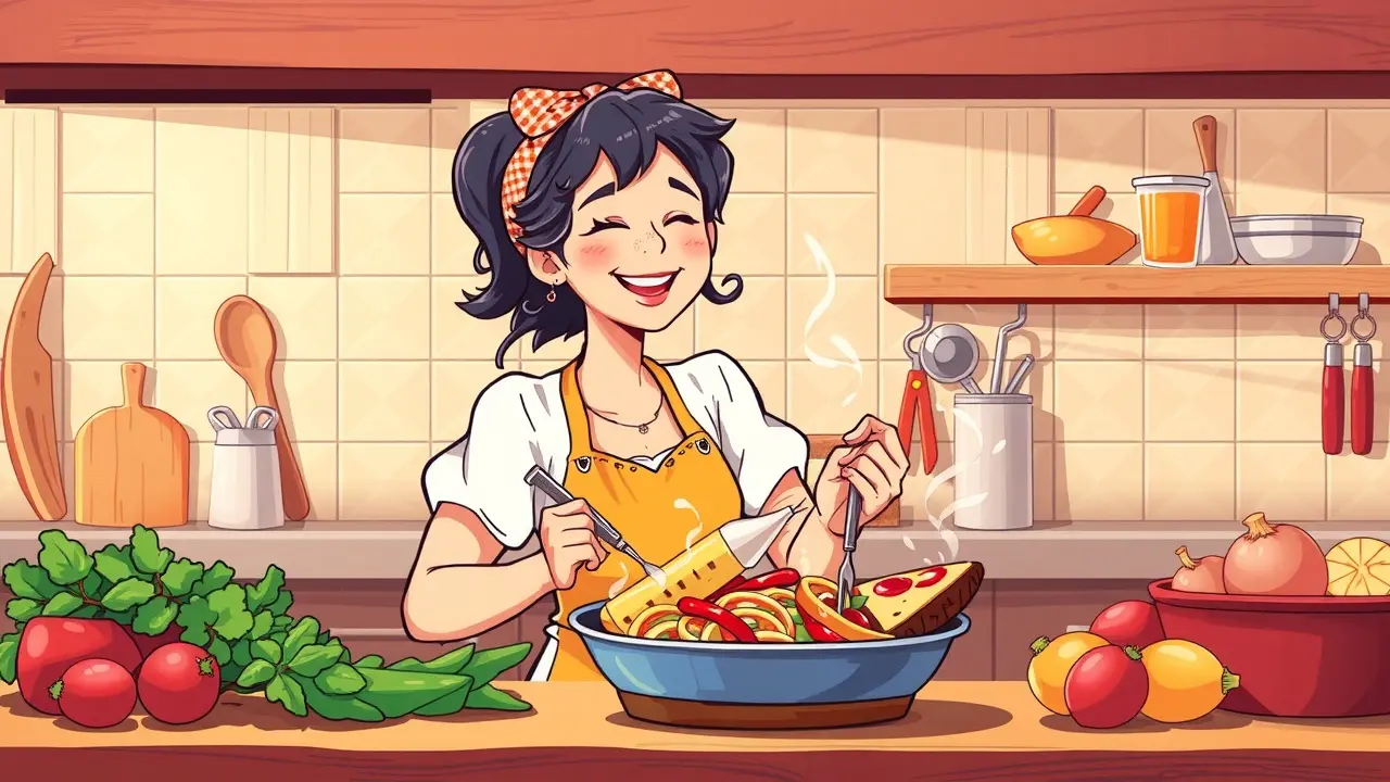 Sonhar com Cozinheira: Descubra o Significado e as Interpretações! Mulher sorrindo cozinhando