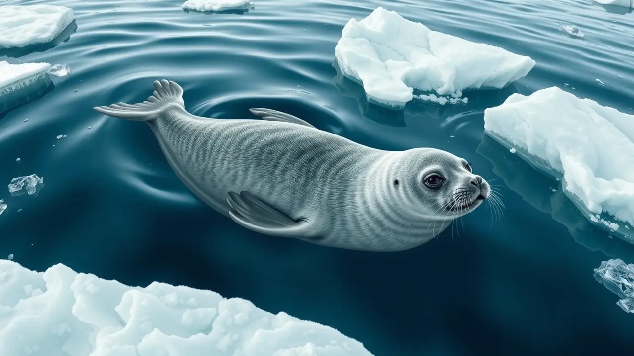 Sonhar com Crabeater: Descubra o Significado e as Mensagens Ocultas Foca-caranguejeira nadando em águas geladas