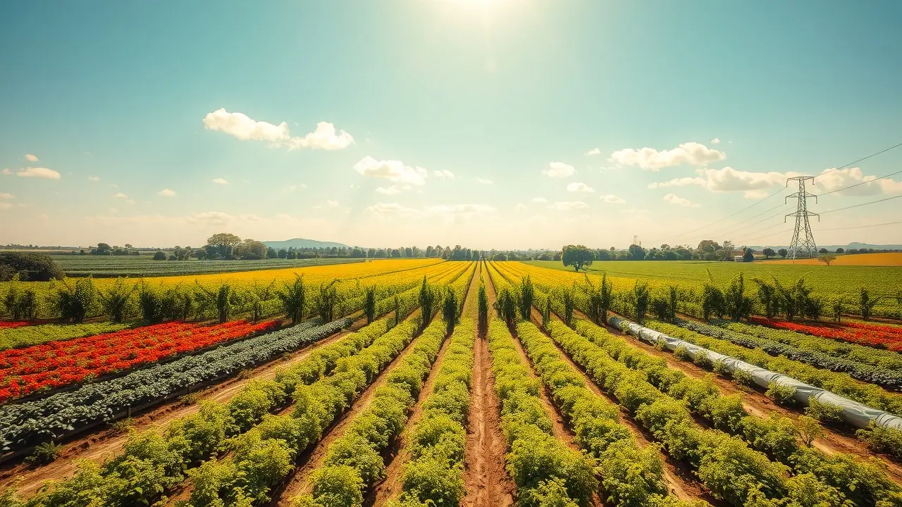 Sonhar com Cultivo: Descubra os Significados e Interpretações Campo de cultivo verdejante sob céu azul