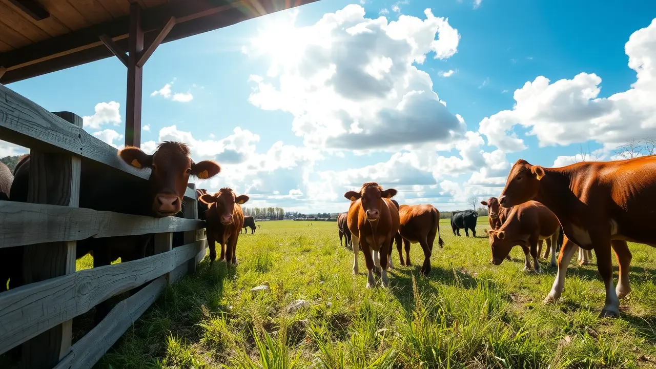 Sonhar com Curral: Descubra os Significados e Interpretações Curral com gado pastando