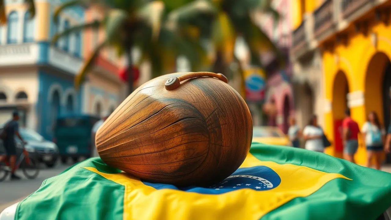 Cuíca, instrumento musical brasileiro.