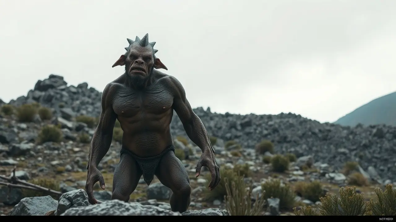 Cyclops mitológico com um olho