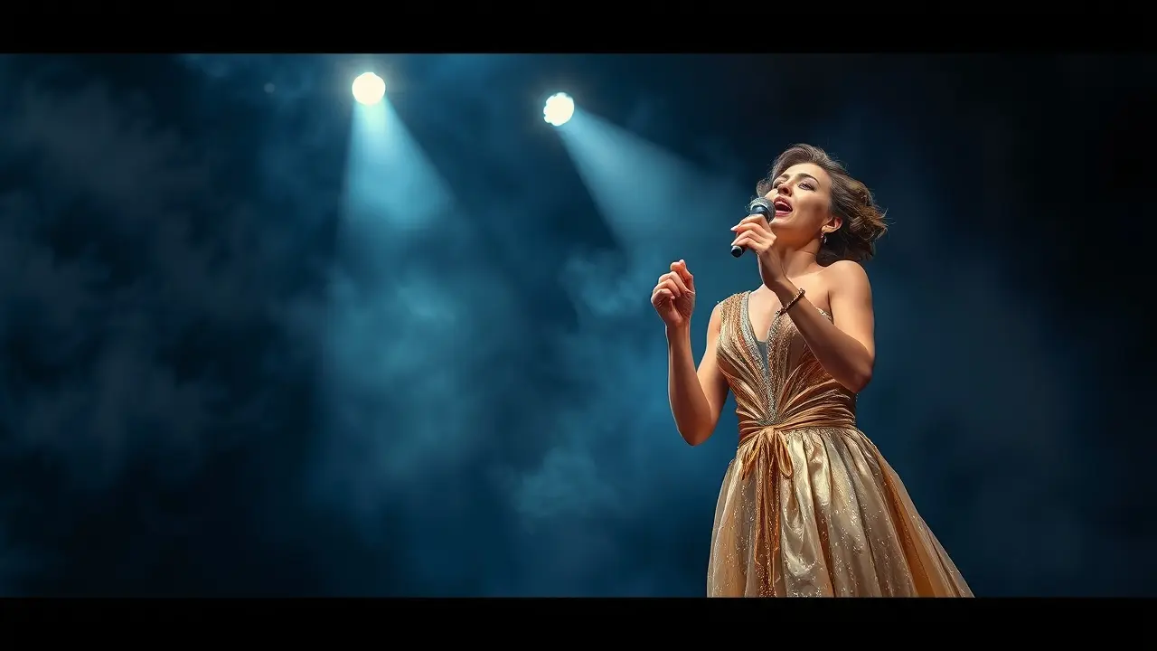 Significado de Sonhar com Dalva de Oliveira: Uma Análise Detalhada Mulher cantando em palco, sonho com Dalva de Oliveira