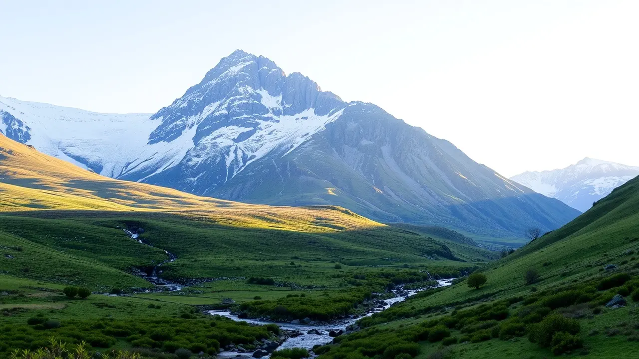 Sonhar com Degelo: Descubra os Significados e Interpretações Paisagem de montanha com neve derretendo, simbolizando renovação