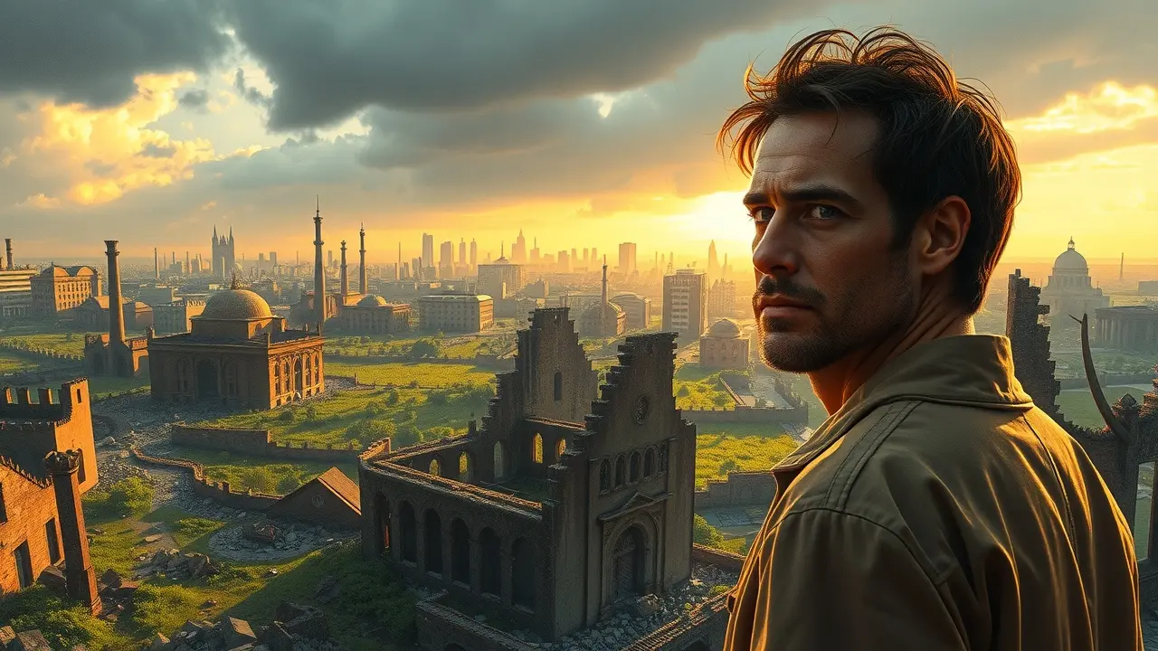 Sonhar com Depredação: Descubra os Significados Ocultos Cidade em ruínas com esperança de reconstrução.