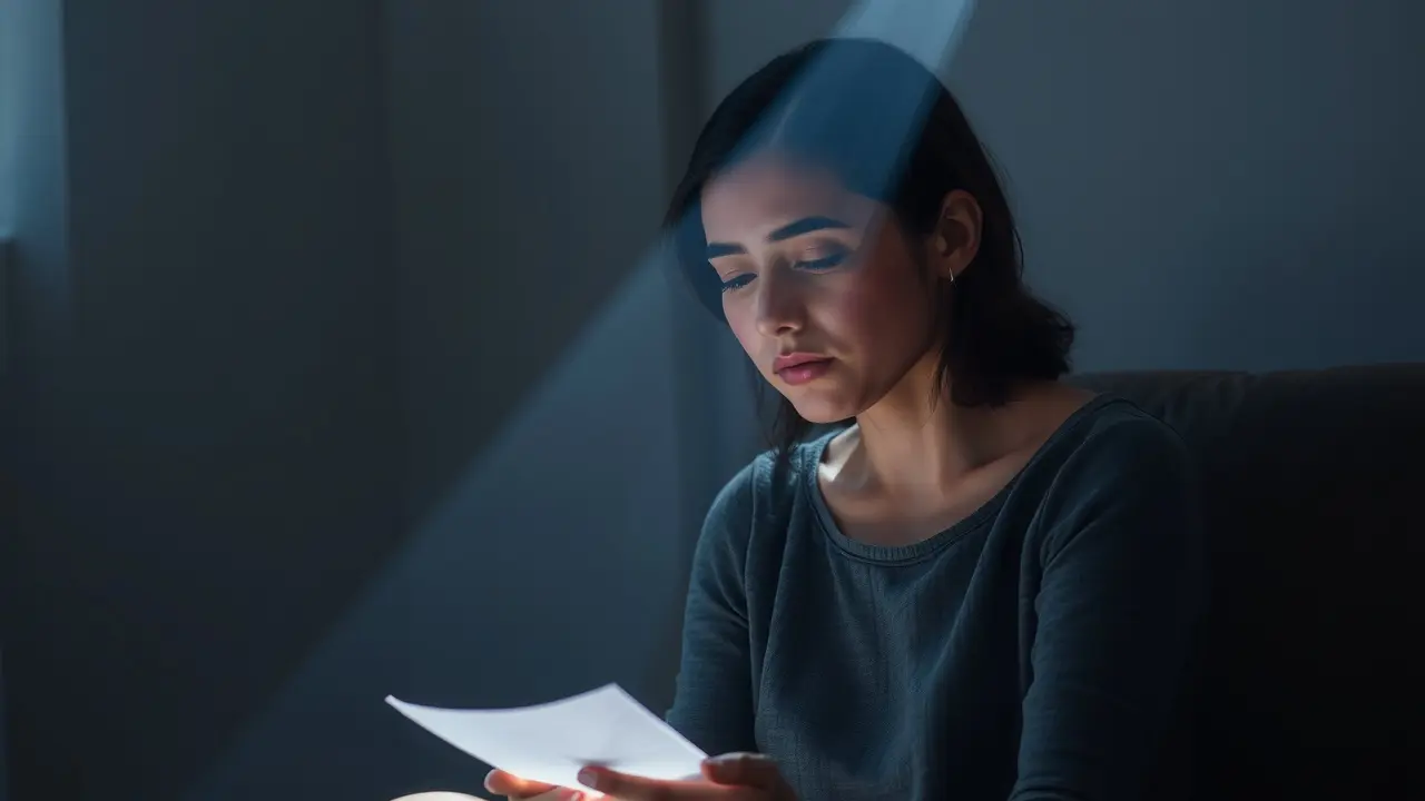 Pessoa desabafando expressando alívio emocional.